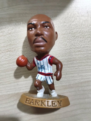Charles Barkley Mini Figurine Houston Rockets 1996 NBA Headliners used