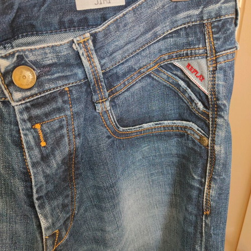 Replay Jimi Jean, like new, size 32x32, blue with fades