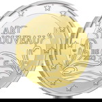  SAC Βέλγιο 2 Ευρώ 2023 UNC Art Nouveau (coincard)