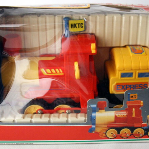 Tumbling Loco 26cm Playwell train vintage 1989 unused
