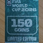 Panini World Cup 2026 Adrenalyn XL Limited Edition 150 coins σαν καινούργιο