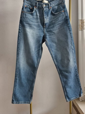 Τζιν παντελόνι κροπ Topshop σαν καινούργιο, μέγεθος M, μπλε