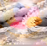 Wax melts αβγουλάκια πασχαλινά σε καλαθάκι καινούργια