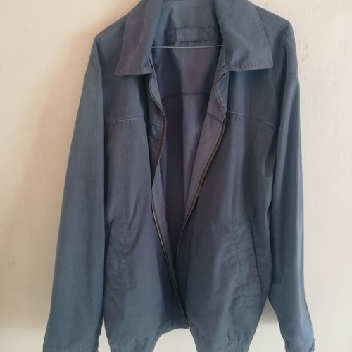 Gentini G Classics XL double-sided male seasonal jacket used, gray and blue