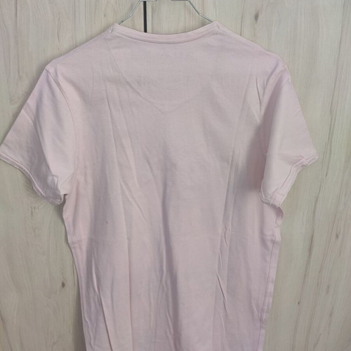 Pull & Bear men's pink T-shirt with large vintage print, size M-L