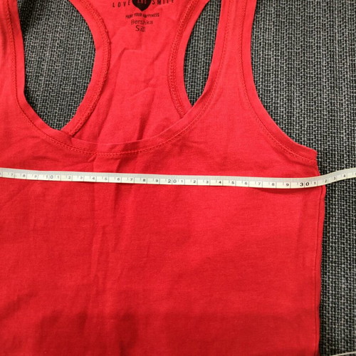 Bershka sleeveless top like new, red, size S
