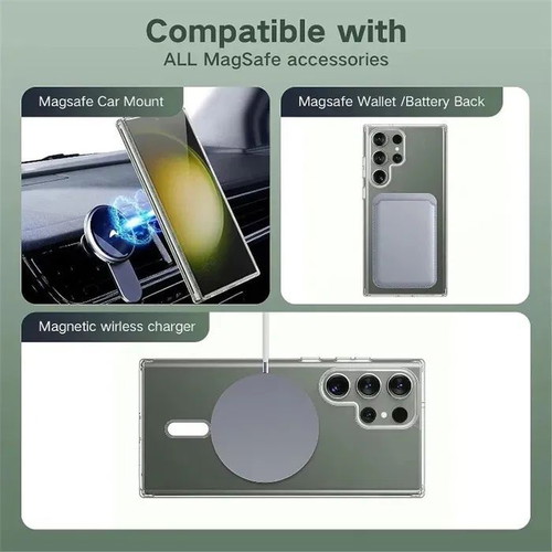 Magsafe Silicone Case for Samsung Galaxy S22/S23/S24/S25 Plus and Ultra New