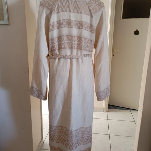 Nidodileda kimono cotton linen, like new, size M/L, beige