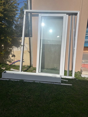 Aluminum thermal break frames used with double glass and automatic shutters