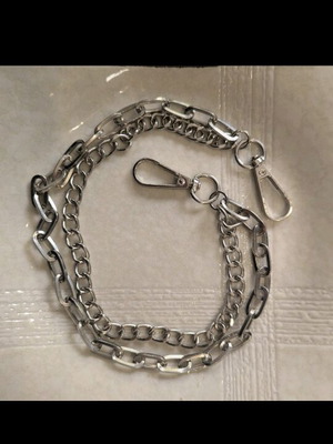 Chain for trousers like new, silver