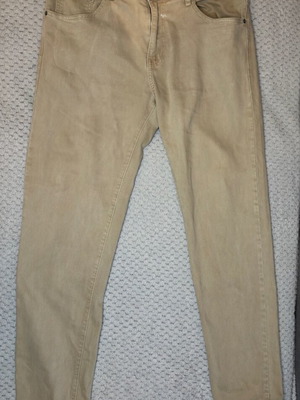 Jean pants used, beige, sizes S and M