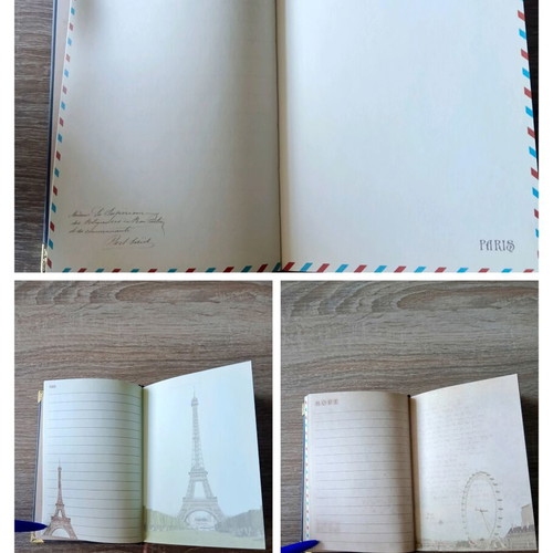 Vintage Retro A6 Notebook with Hard Cover and Metal Corners