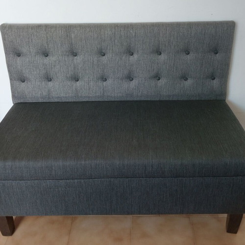 Living room sofa with 2 armchairs, sturdy wood construction