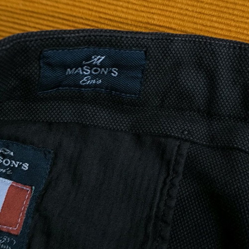 Mason's men's fabric pants dark blue like new