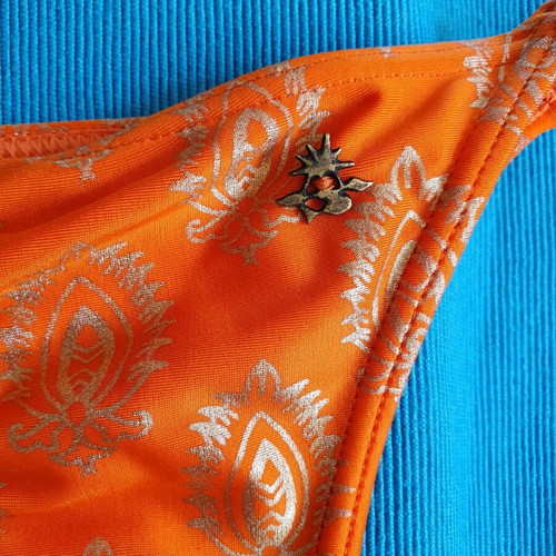 Cia.Maritima bikini bottom new, orange with gold details, size S