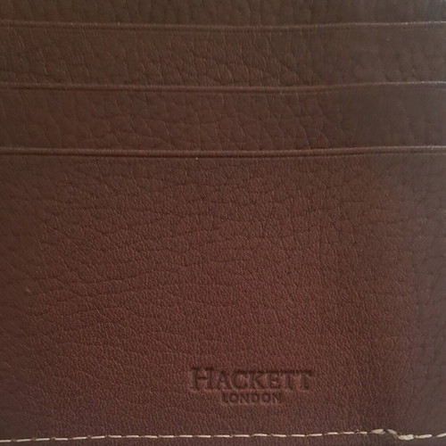 Hackett men's leather wallet brown like new