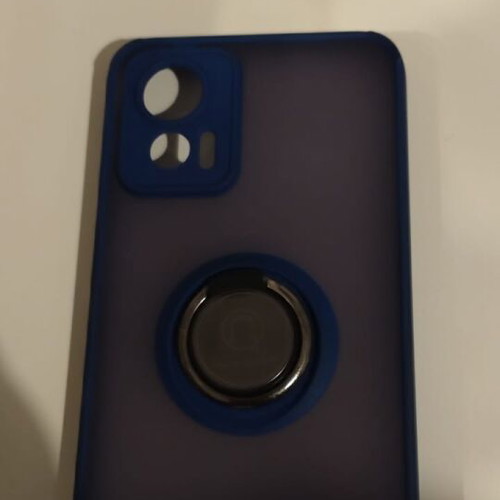 Motorola Edge 30 Neo case like new with blue frame and ring holder