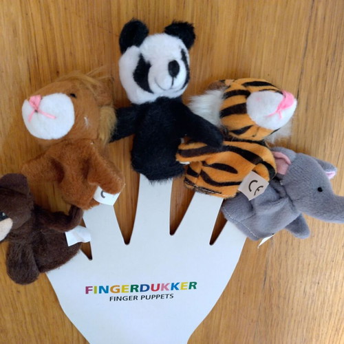 Finger puppets new, 5 different animals