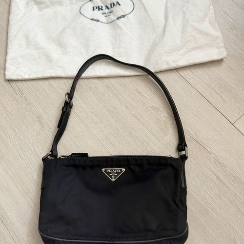 Prada vintage nylon shoulder bag, black