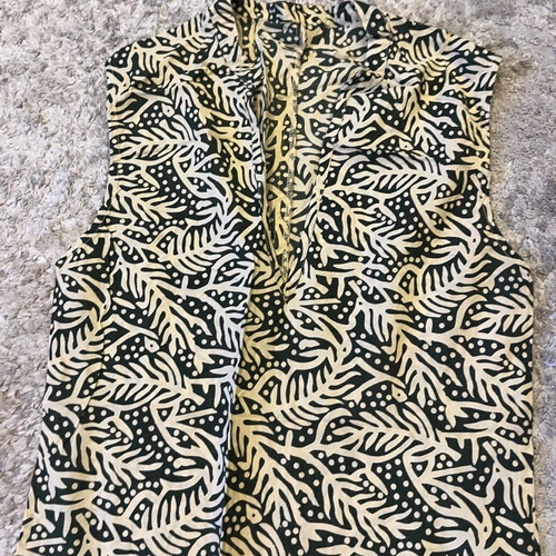 Midi ethnic dress XS black with beige, like new
