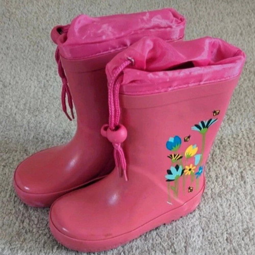 Sterntaler pink rain boots used size 24