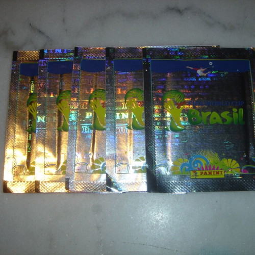 Φακελάκια Panini FIFA World Cup Brazil 2014 καινούργια, 5 τεμάχια