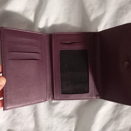 Vera Pelle wallets used, pack of 2, brown and purple