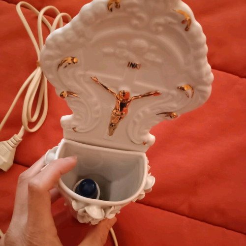 Porcelain wall light with icon like new