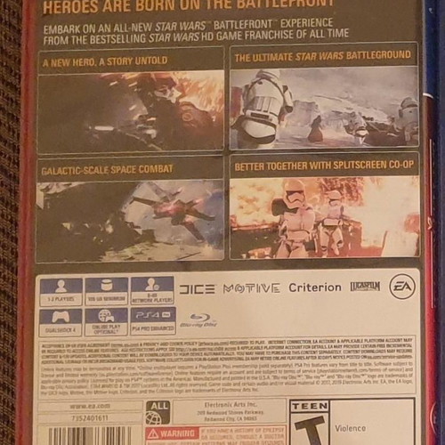 Star Wars Battlefront II PS4 game like new