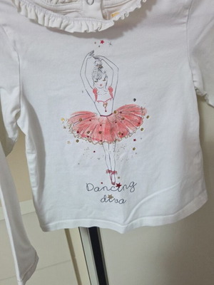 Orchestra long-sleeve blouse size 5 years 110 cm like new, white