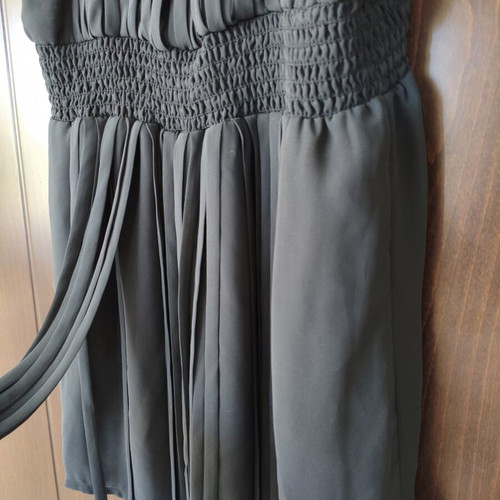 JLO Black Pleated Midi Dress Small like new