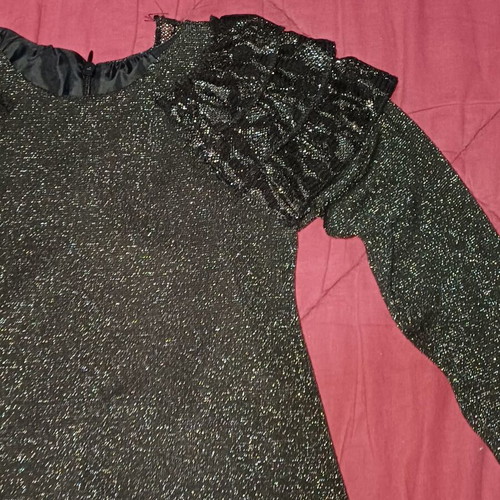 Sam dress 110 cm for 5 years old, black with glitter, like new