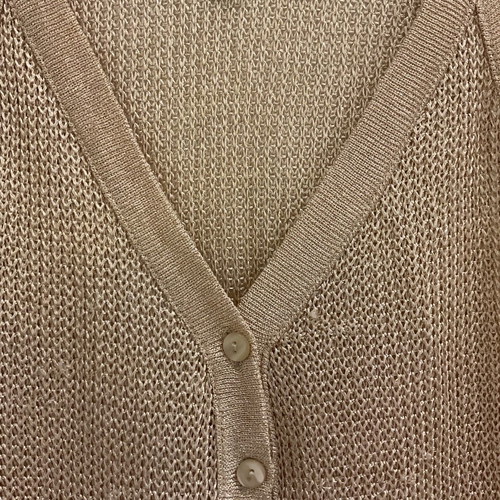 Danoff evening gold knitted blouse used, one size