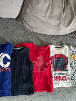 Σετ 7 βαμβακερά t shirt για 3-4 ετών σαν καινούργια, Mothercare και H&M