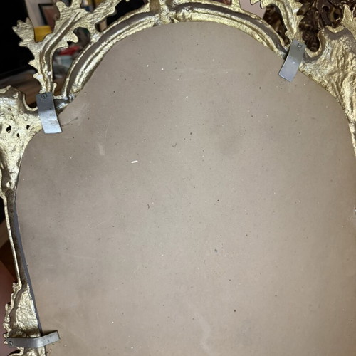 Vintage carved mirror used, 60 years old, baroque decoration