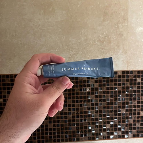 Summer Fridays Jet Lag hydrating mask used