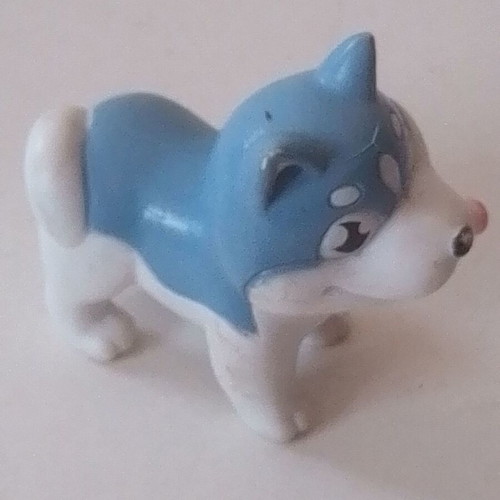 Husky puppy dog figure used, 7 cm length