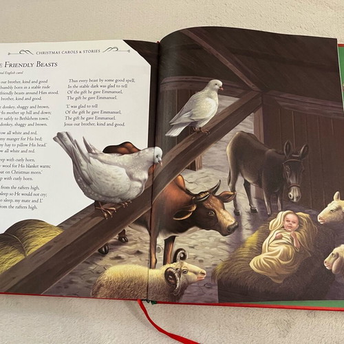 The Children's Illustrated Treasury of Christmas Carols & Stories children's book used, English