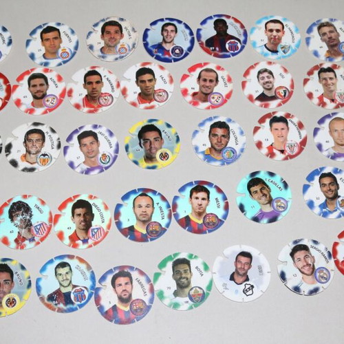 Cheetos football pogs collection
