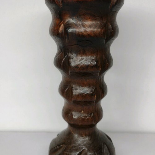 Wooden candlestick like new, origin Spain, height 18 cm