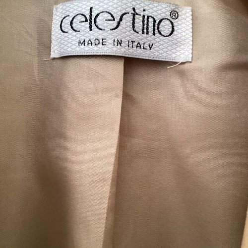 Classic women's beige Celestino jacket used, size GB16
