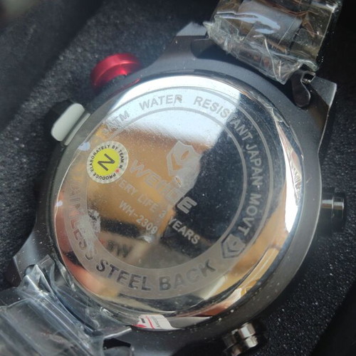 Weide Chronograph Men's Watch New Black