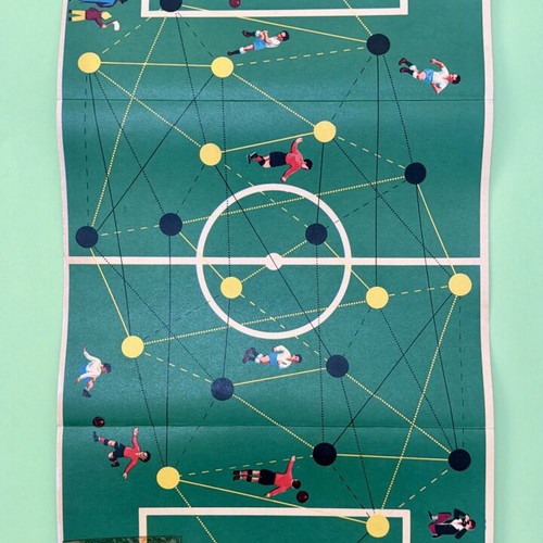 The Goal vintage board game used, 50s-60s sports