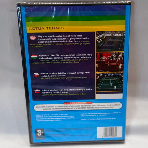 Actua Tennis PC παιχνίδι καινούργιο, sealed