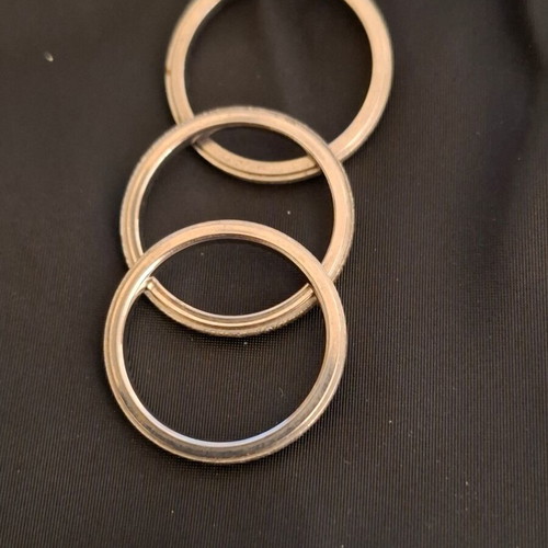 Steel rings 3 sagré, new, pack of 3