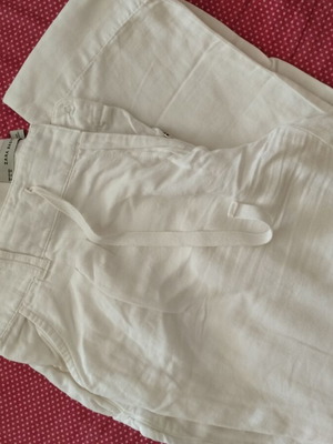 Zara white linen pants like new, size XL