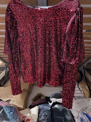 Only sequin blouse new, slim fit large