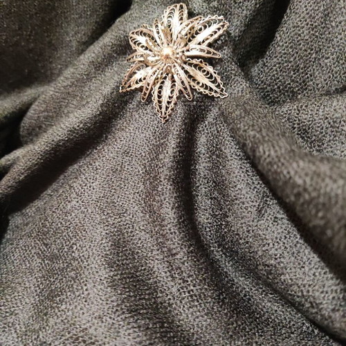 Silver 925 handmade pin and used basmina gift