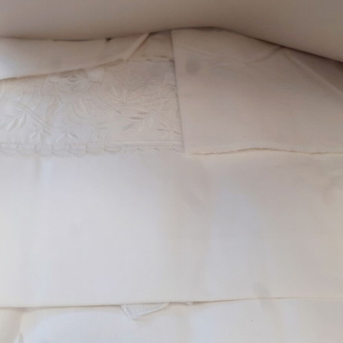 Palamaiki double bed sheets with lace, 100% cotton, new