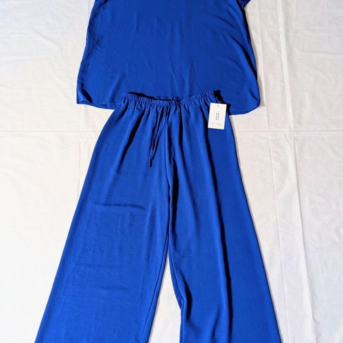 Blue women's two-piece set one size, new